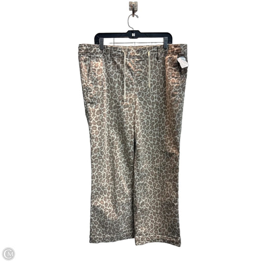 Jeans Straight By Torrid In Leopard Print, Size: 20