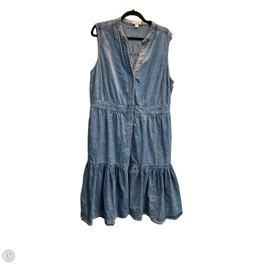 Dress Casual Midi By On 34th In Blue Denim, Size: 2x