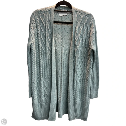 Sweater Cardigan By Chicos In Aqua, Size: S
