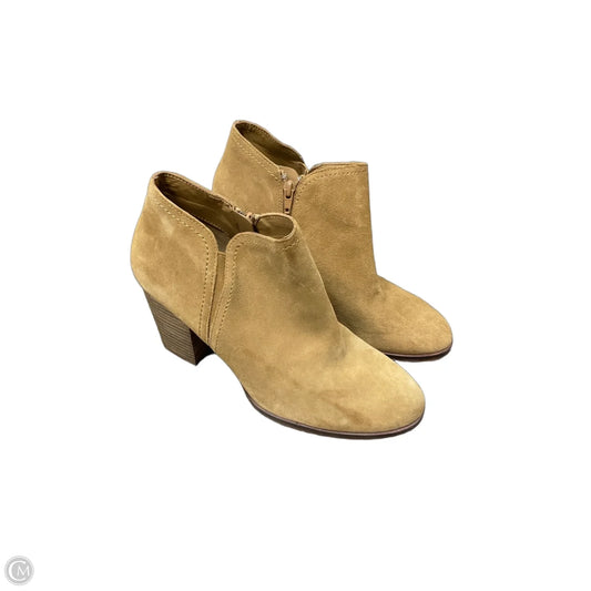 Boots Ankle Heels By Alex Marie In Tan, Size: 11