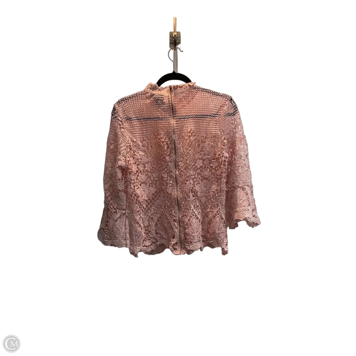 Blouse 3/4 Sleeve By Bold Elements In Pink, Size: L