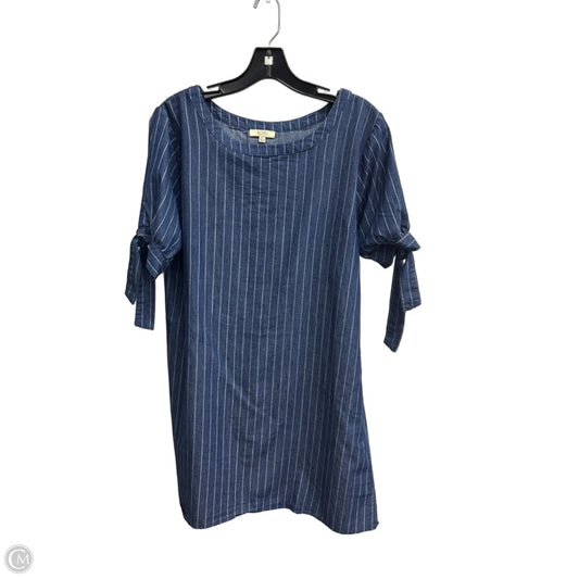 Dress Work By Kori America In Blue Denim, Size: M
