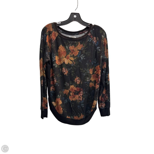 Top Long Sleeve By Maurices In Floral Print, Size: Xs