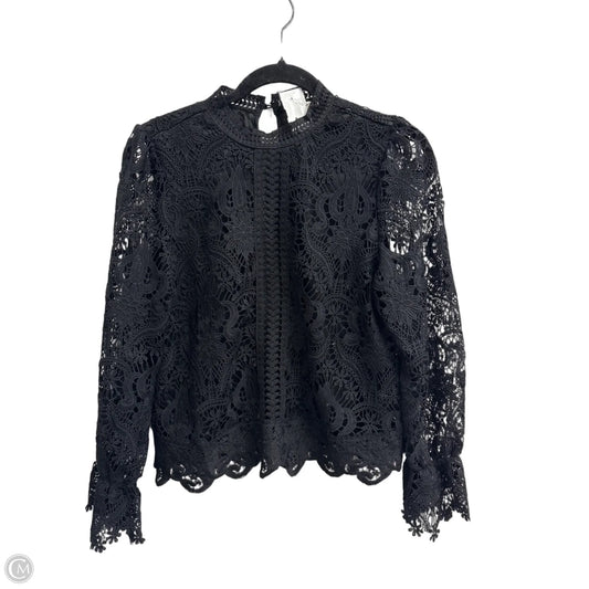 Top Long Sleeve By Ultra Pink In Black, Size: S