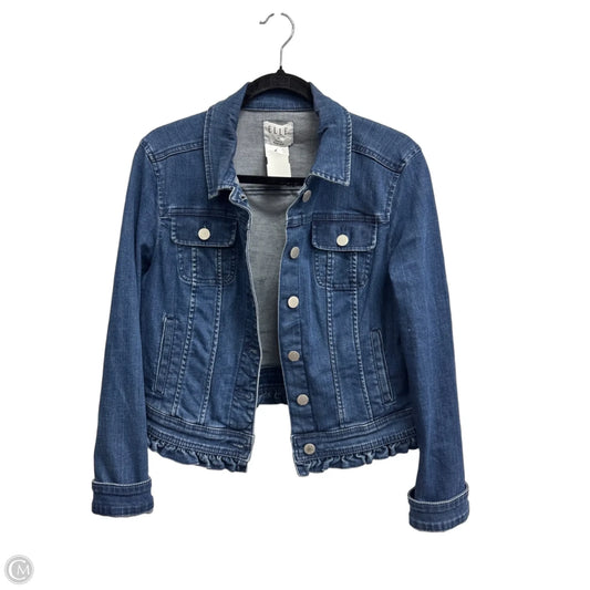 Jacket Denim By Elle In Blue Denim, Size: M