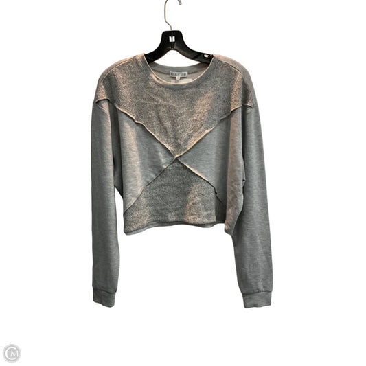 Sweatshirt Crewneck By Clothes Mentor In Grey, Size: L