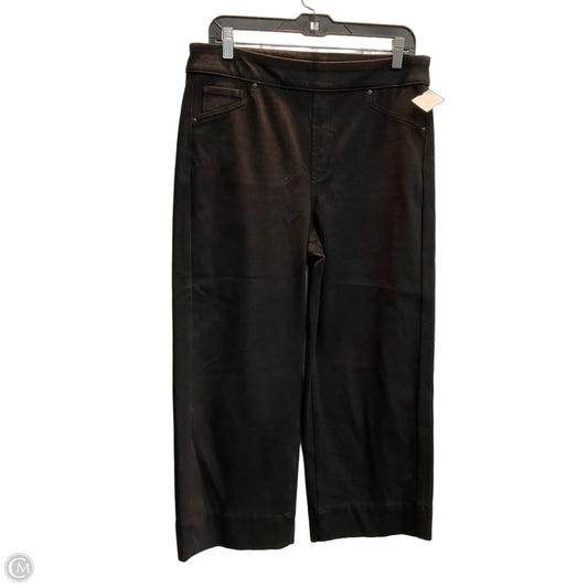 Jeans Cropped By Chicos In Black Denim, Size: 10