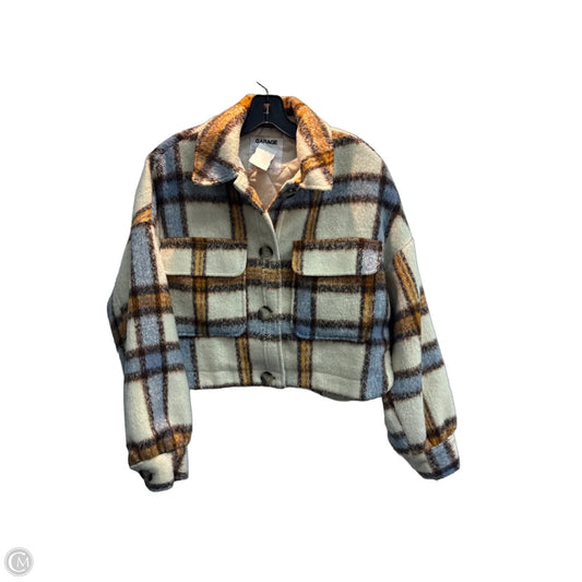Jacket Faux Fur & Sherpa By Garage In Plaid Pattern, Size: Xs