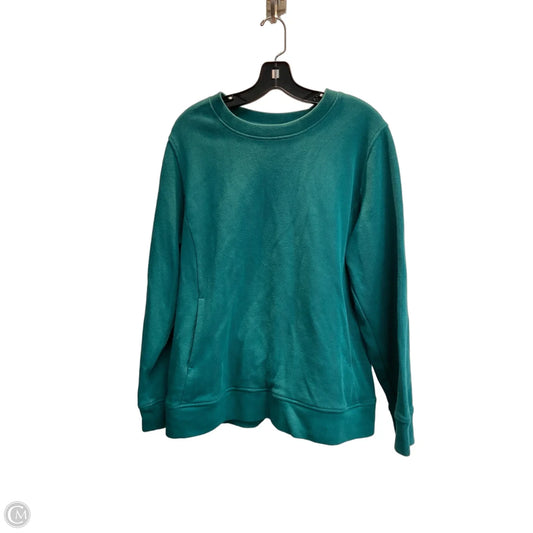 Sweatshirt Crewneck By Duluth Trading In Teal, Size: Xl