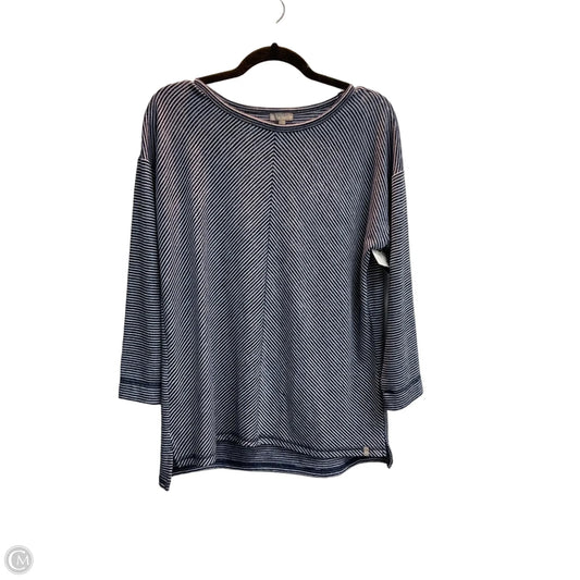 Top Long Sleeve By Talbots In Blue, Size: M