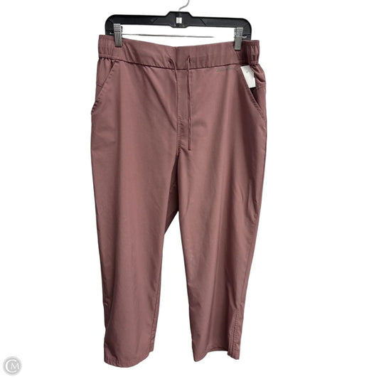 Athletic Capris By Eddie Bauer In Pink, Size: L
