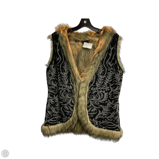 Vest Faux Fur & Sherpa By Icelandic Design In Grey, Size: Xl