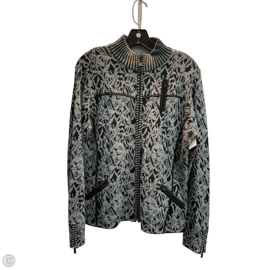 Sweater Cardigan By Icelandic Design In Grey, Size: L