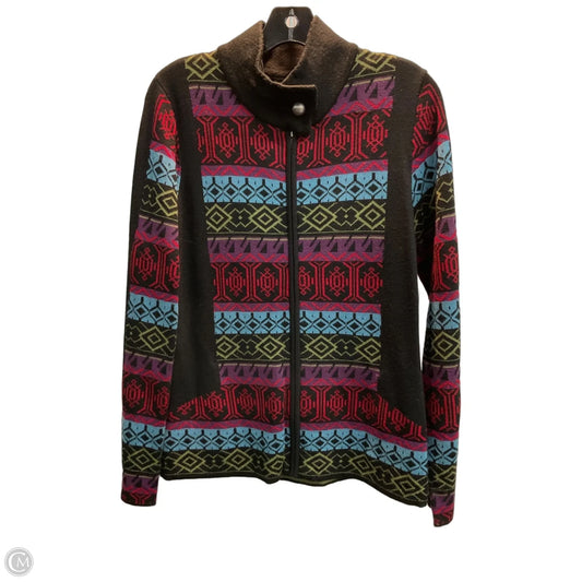 Sweater Cardigan By Icelandic Design In Multi-colored, Size: L