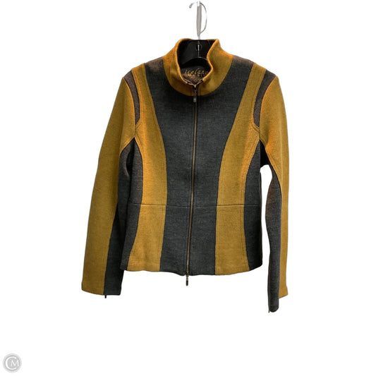 Jacket Faux Fur & Sherpa By Icelandic Design In Grey & Tan, Size: M