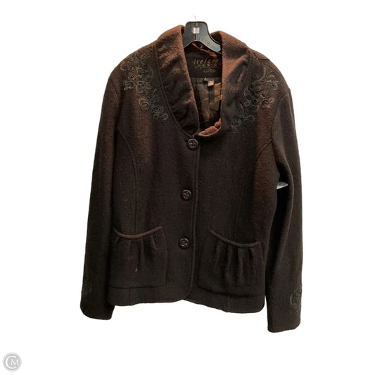Jacket Fleece By Icelandic Design In Brown, Size: L