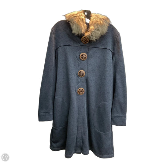 Jacket Fleece By Clothes Mentor In Blue, Size: Xl