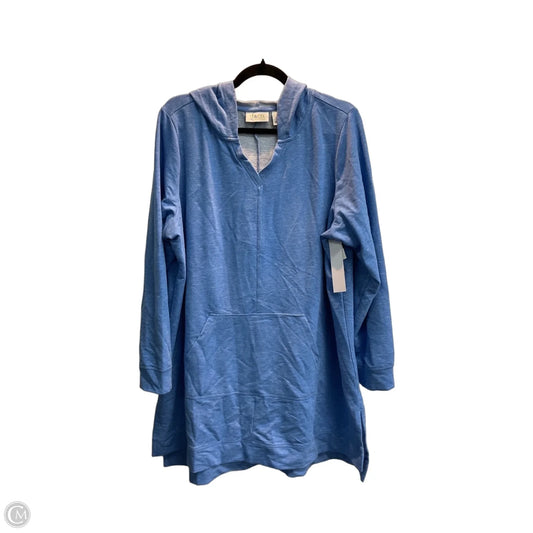 Sweatshirt Hoodie By D&co. In Blue, Size: 2x