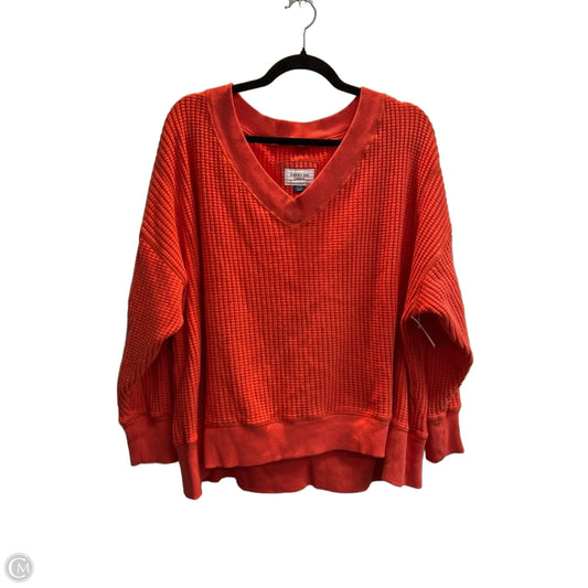 Sweatshirt Crewneck By American Eagle In Orange, Size: S