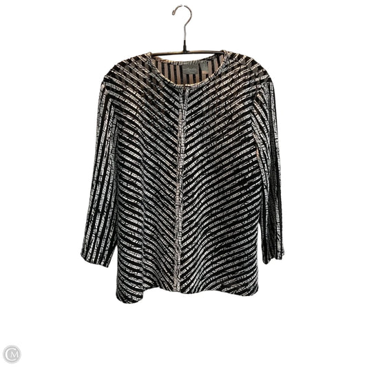 Jacket Other By Chicos In Black & White, Size: L