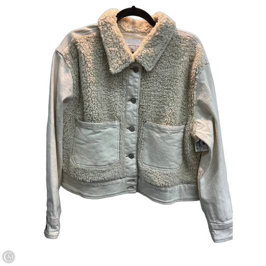 Jacket Denim By Celebrity Pink In White Denim, Size: Xl