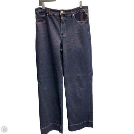 Jeans Wide Leg By Express In Blue Denim, Size: 10