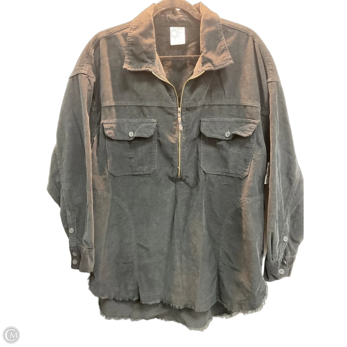Jacket Shirt By Offline In Black, Size: M