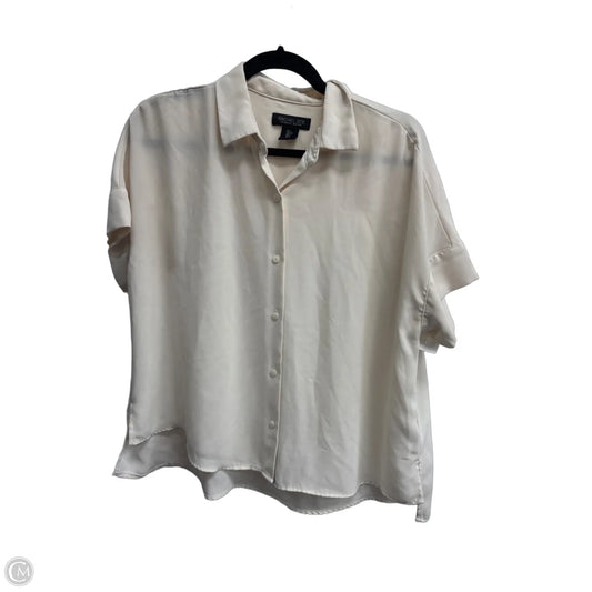 Blouse Short Sleeve By Rachel Zoe In Cream, Size: S