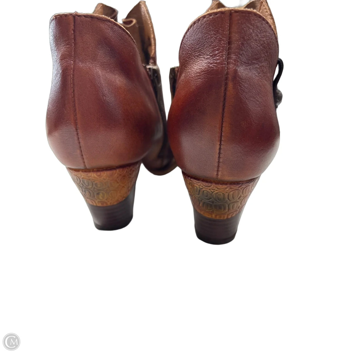Boots Ankle Heels By Cmc In Brown, Size: 9