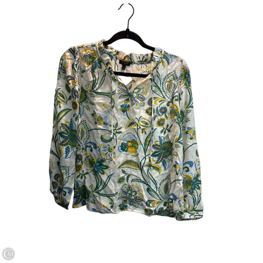 Blouse Long Sleeve By Talbots In Multi-colored, Size: Lp