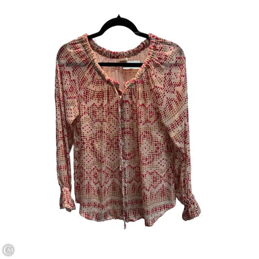 Blouse Long Sleeve By Sundance In Multi-colored, Size: Xs