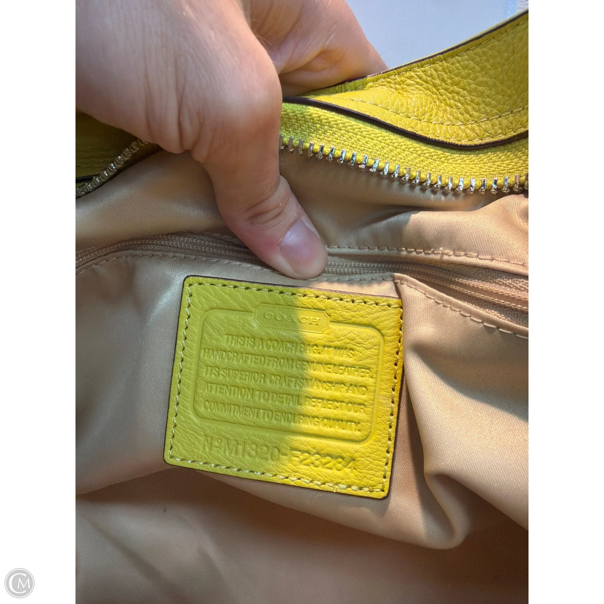 Tote Designer By Coach, Size: Medium