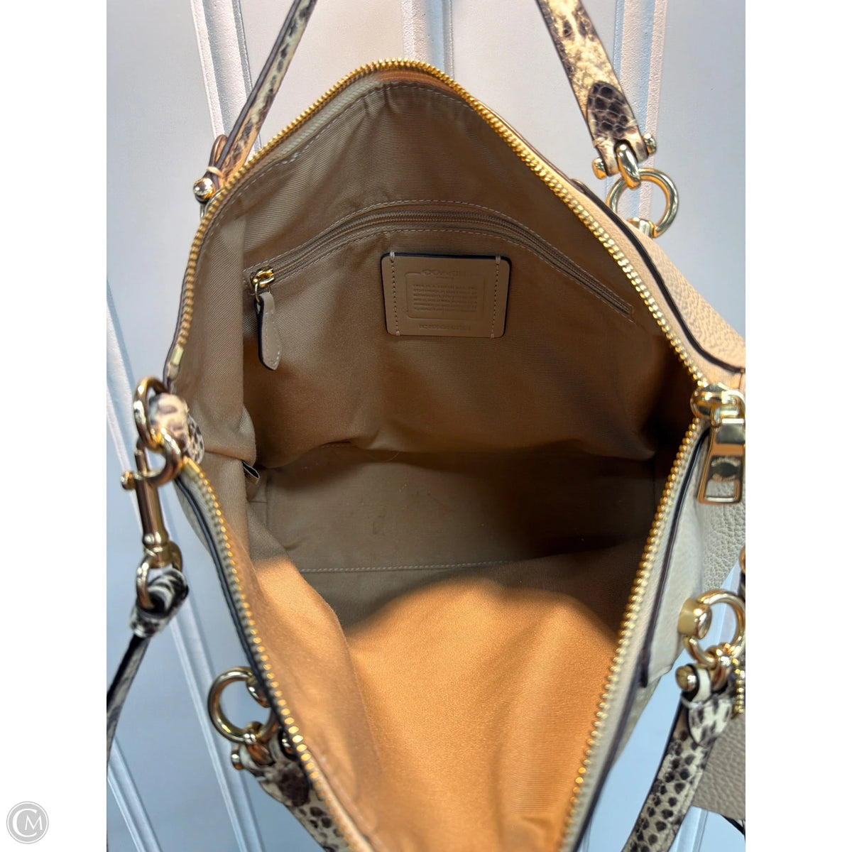 Tote Designer By Coach, Size: Small