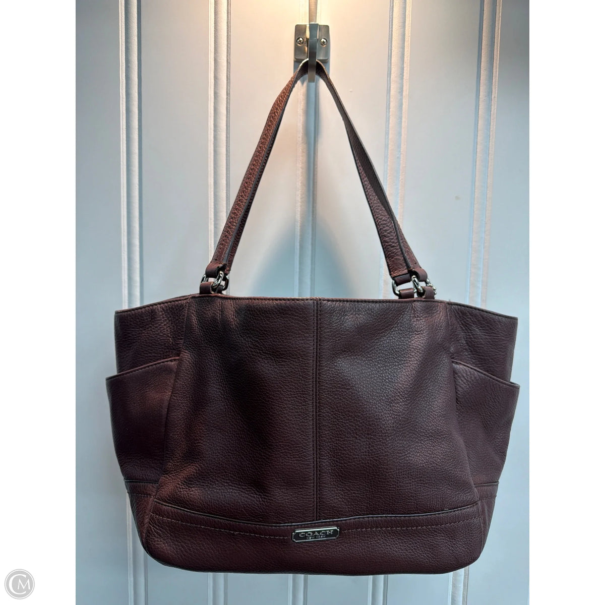 Tote Designer By Coach, Size: Medium