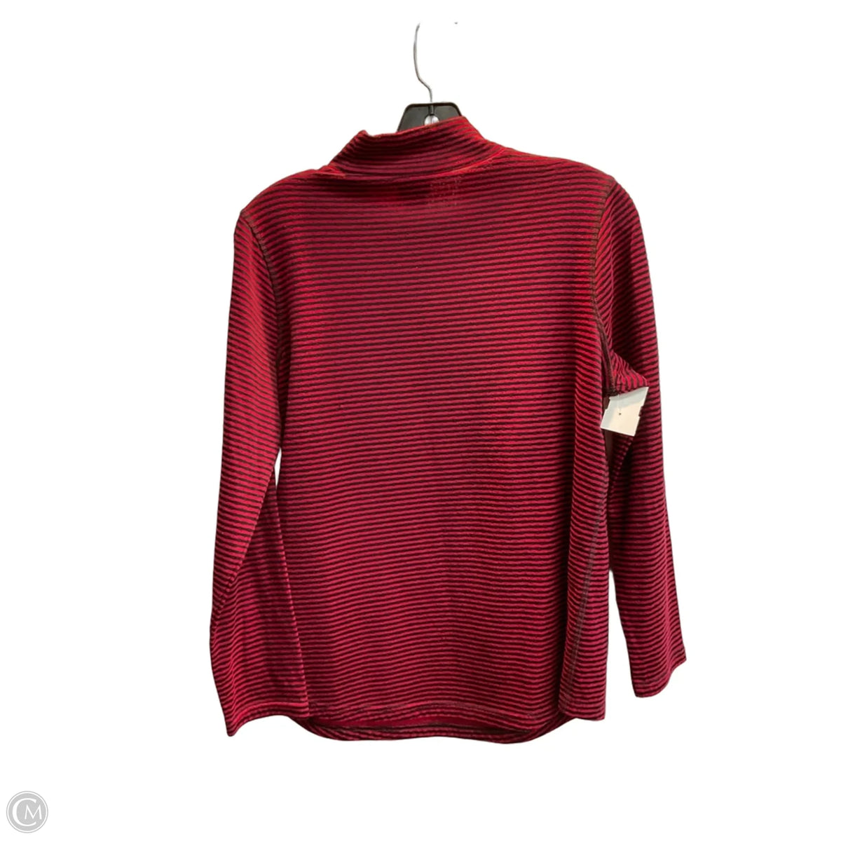 Top Long Sleeve By Chicos In Striped Pattern, Size: M