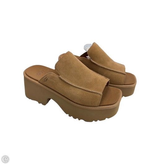 Sandals Designer By Ugg In Tan, Size: 8.5