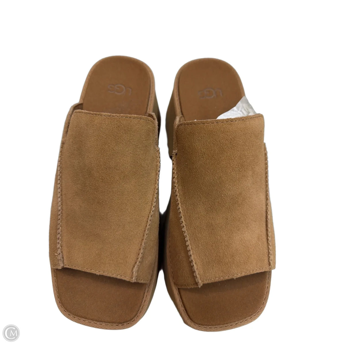 Sandals Designer By Ugg In Tan, Size: 8.5