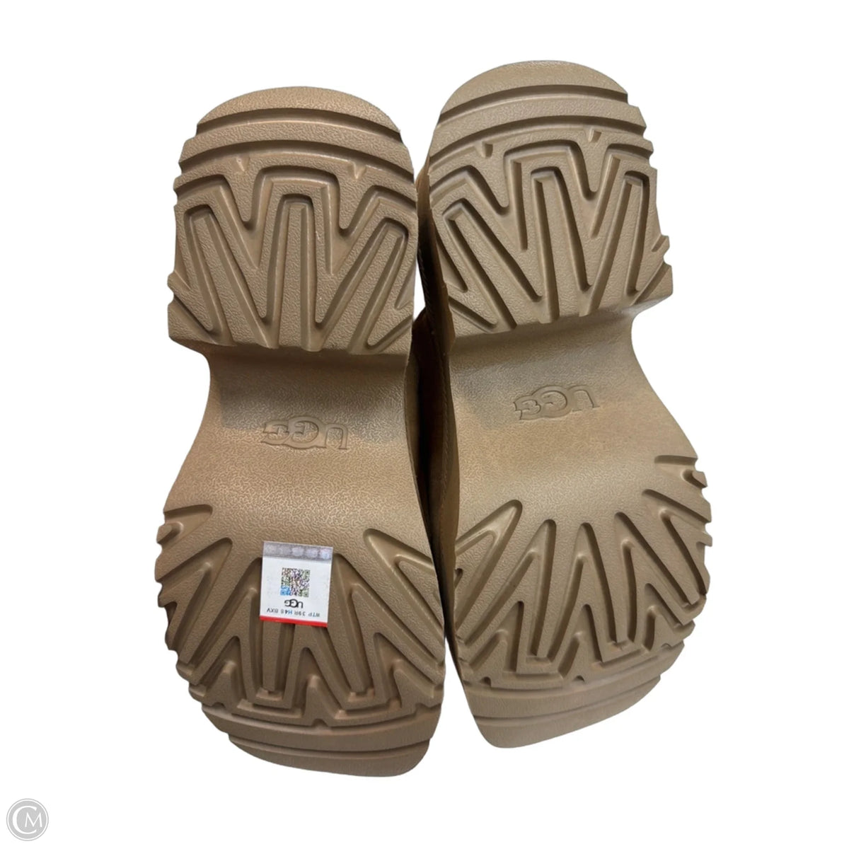 Sandals Designer By Ugg In Tan, Size: 8.5