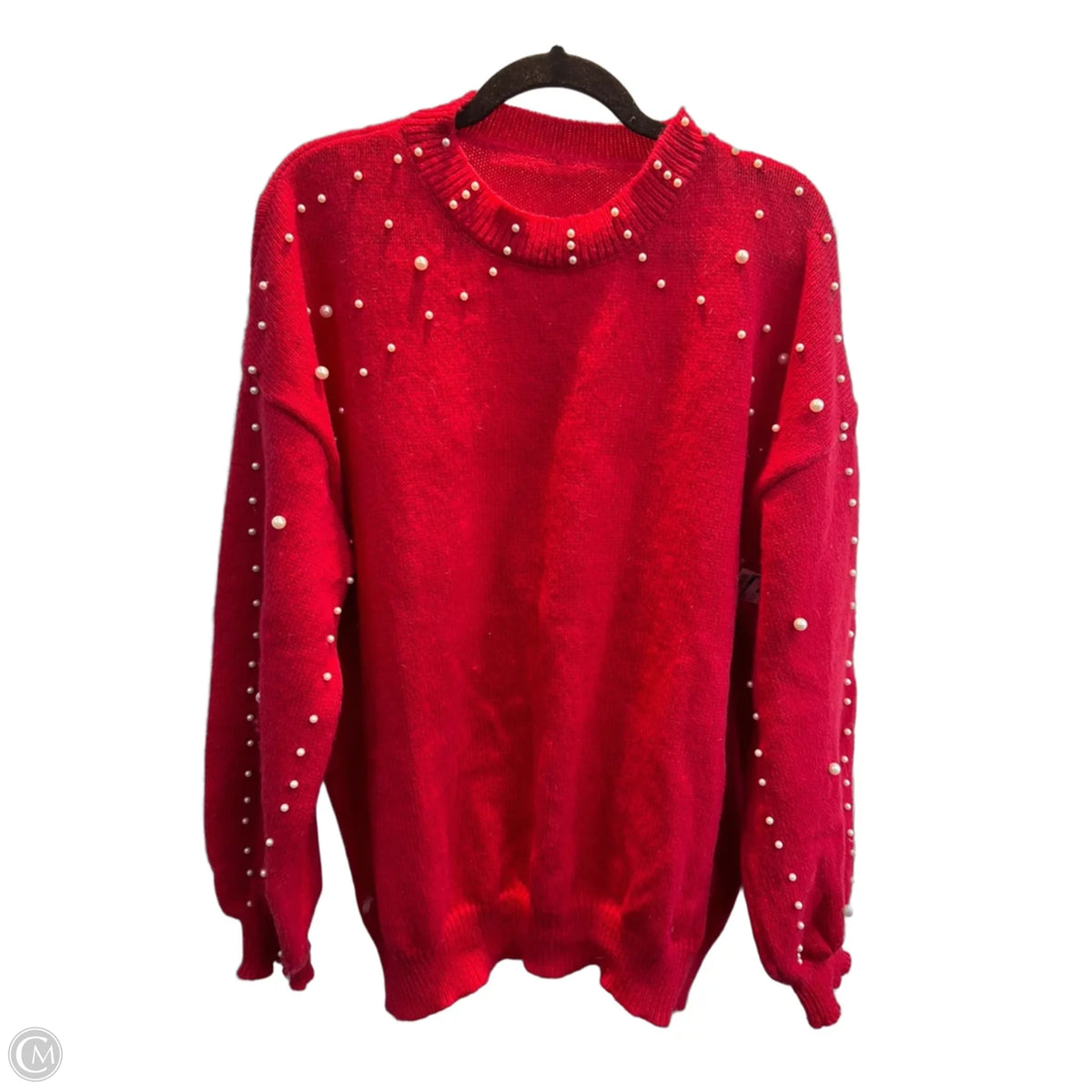 Sweater By Clothes Mentor In Red, Size: 3x