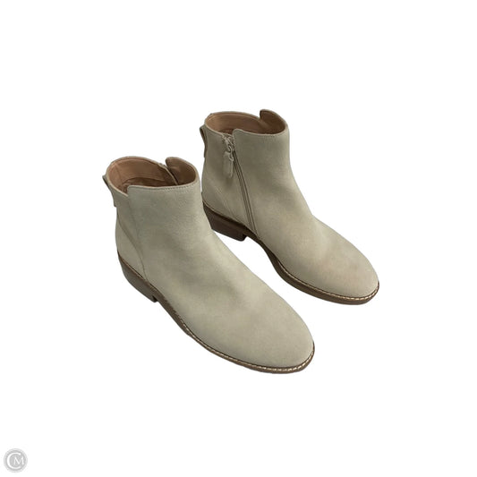 Boots Ankle Flats By Cole-haan In Cream, Size: 6