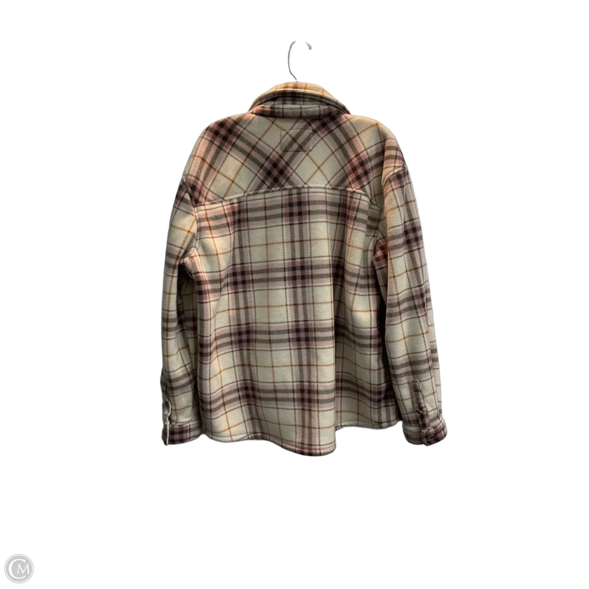Jacket Fleece By Sage In Plaid Pattern, Size: Xl