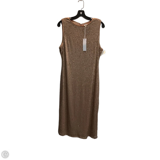Dress Party Midi By Gilli In Rose Gold, Size: M