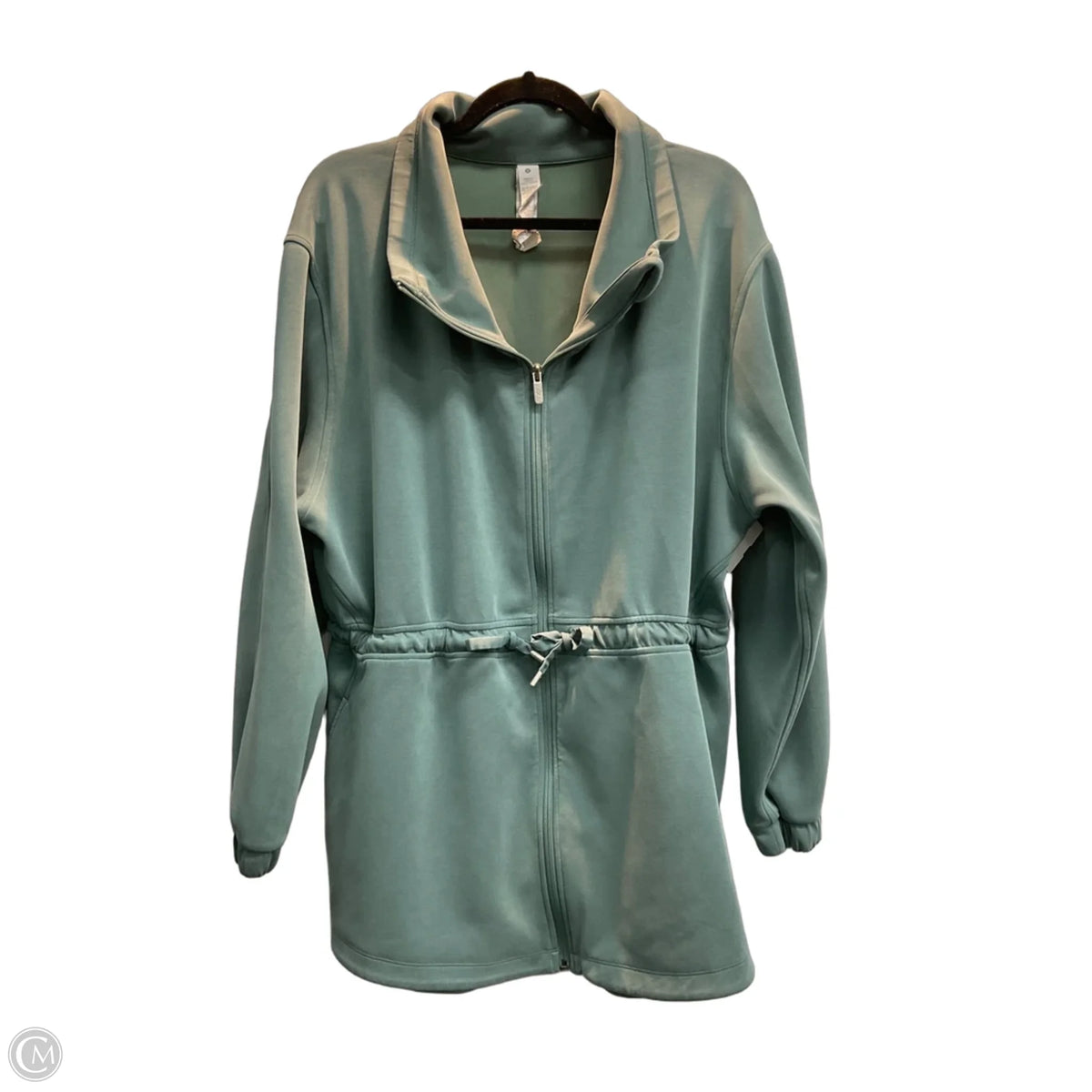 Athletic Jacket By Lululemon In Teal, Size: L