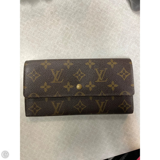 Wallet Luxury Designer By Louis Vuitton, Size: Medium