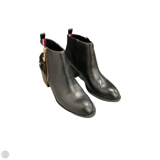 Boots Ankle Flats By Tommy Hilfiger In Black, Size: 6.5