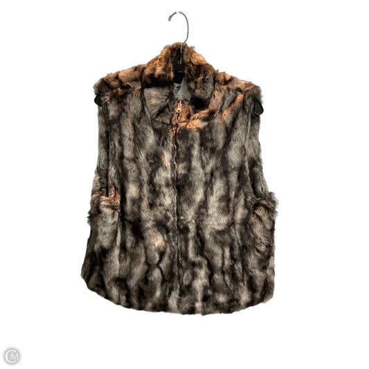 Vest Faux Fur & Sherpa By Clothes Mentor In Multi-colored, Size: M