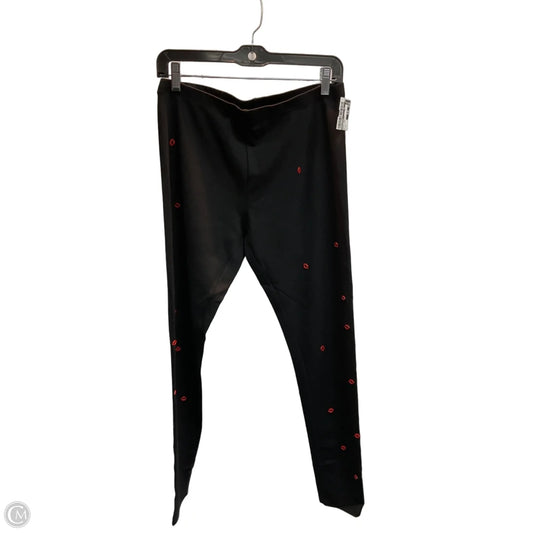 Pants Leggings By Philosophy In Black & Red, Size: M