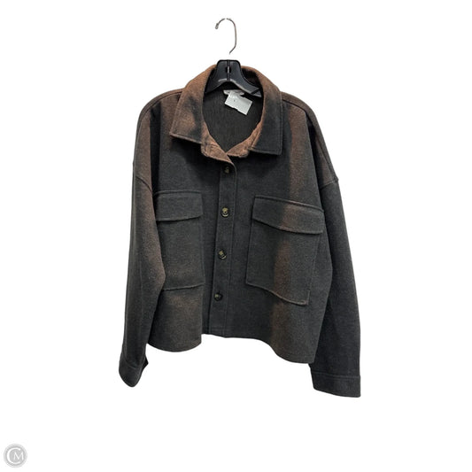 Jacket Faux Fur & Sherpa By Beachlunchlounge In Grey, Size: Xl