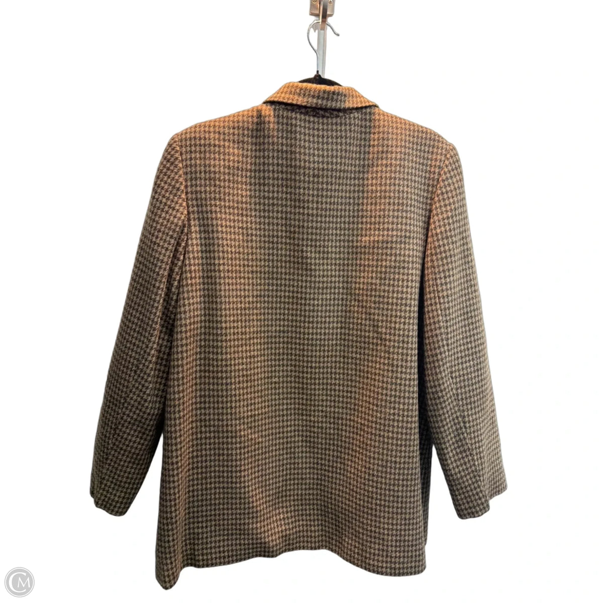 Blazer By Karen Scott In Plaid Pattern, Size: L