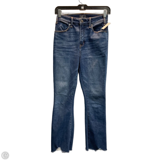 Jeans Boot Cut By Abercrombie And Fitch In Blue Denim, Size: 2